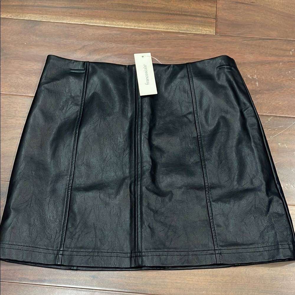 Francesca’s Vegan Leather Skirt size small